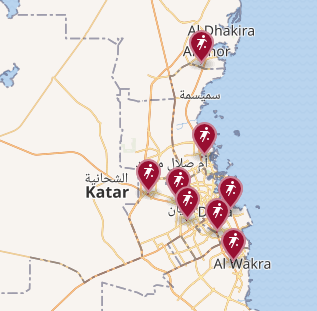 gerahmtSpielorte WM 2022 (Quelle: Wikipedia.en)