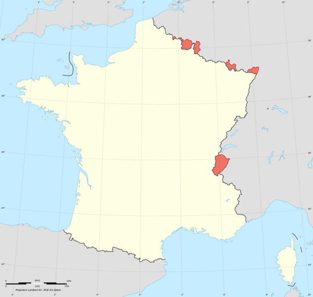 Datei:Map Frankreich Gebieterückgaben 1815.png
