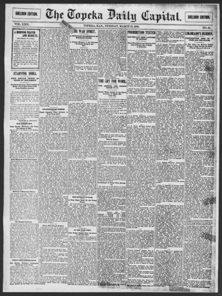 Datei:1900 Topeka Daily Capital und die Sheldon-Ausgabe.jpg